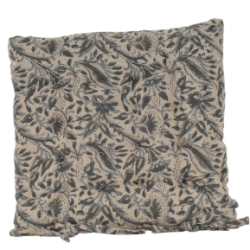 Siddehynde med bindebnd, 40x40 cm