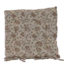 Siddehynde med bindebnd, 40x40 cm