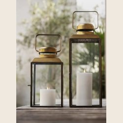 Lanterne i messinglook