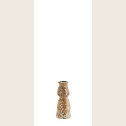 Lysestage i stentj, terracotta