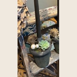 Lysholder, zink, st  4 stk. 