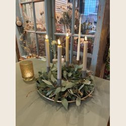 Lysholder, zink, st  4 stk. 