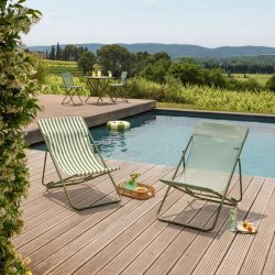 Maxitransat hvilestol med striber