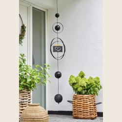 Maxi low rattan kurv, rund