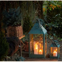 Mini firkantet rattankurv, low