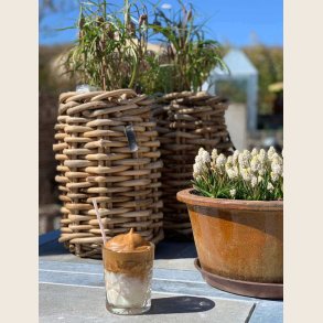 Mini rund rattankurv