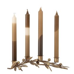 Mirabel lysestager i messinglook