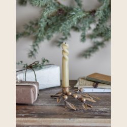 Mirabel lysestager i messinglook