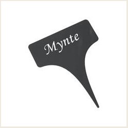 Planteskilte i sort metal