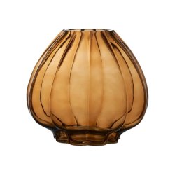 Orb glasvase i amber