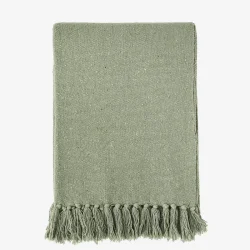 Plaid i genanvendt bomuld