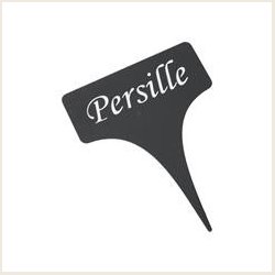 Planteskilte i sort metal