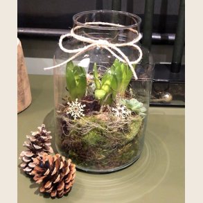 Glasvase, Pharma, 25x18 cm