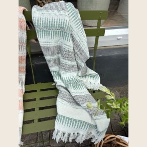 Plaid i genanvendt bomuld, 125x150 cm