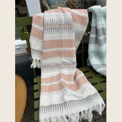 Plaid i genanvendt bomuld, 125x150 cm