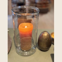 Glasvase, plain, 10x20 cm