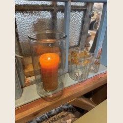 Glasvase, plain, 10x20 cm