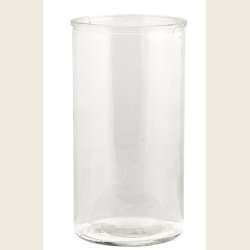 Glasvase, plain, 10x20 cm
