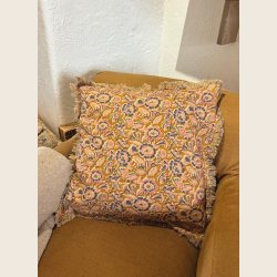 Bomuldspude med frynser