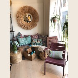 Vintage Kantha Sari puder i bomuld