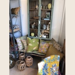 Vintage Kantha Sari puder i bomuld