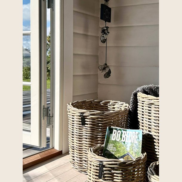 Low Rund Kubu rattan kurv