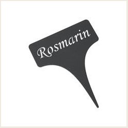 Planteskilte i sort metal