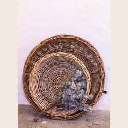 Runde Kubu rattanbakker