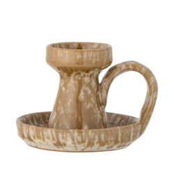 Sayeda lysestage i stentj, brun