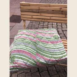 Vintagequilt i silke