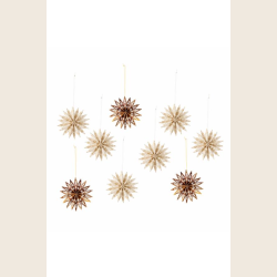 Star ornament, 9 stk., mix