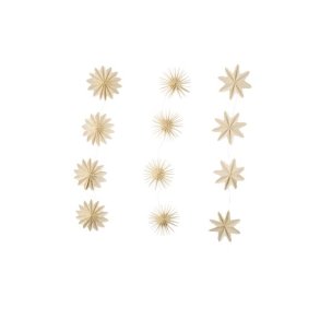 Lyskde med papirstjerner