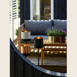 Udend�rs lys i metalkrukke, Living by Heart