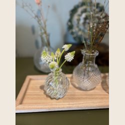 Sm glasvaser, 3 strrelser