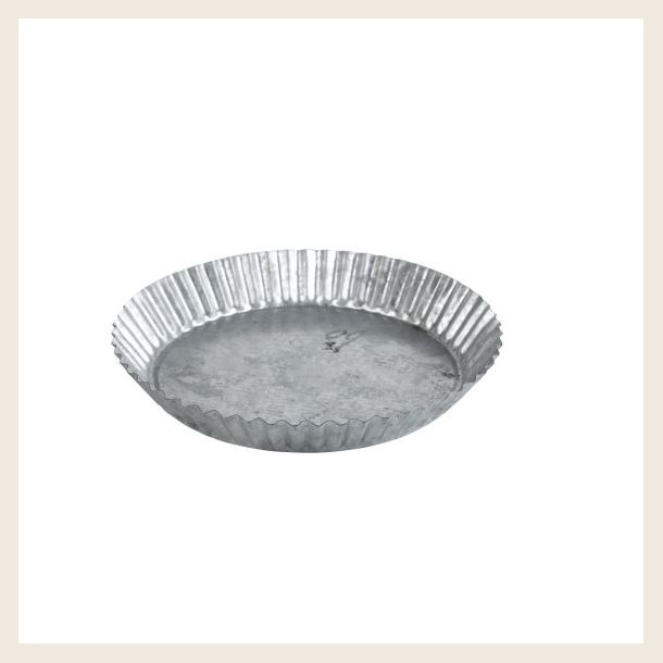 Zink fad, plisseret kant