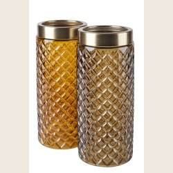 Glasvaser i gylden mix