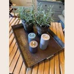 Vintage bakke i metal