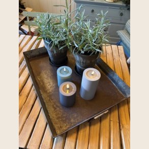 Vintage bakke i metal