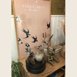 Deko-kuppel med trsokkel