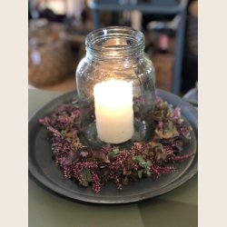 Anne Sofie glaskrukke i recyclet glas