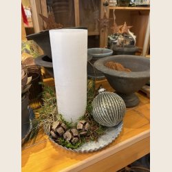 Zink fad, plisseret kant