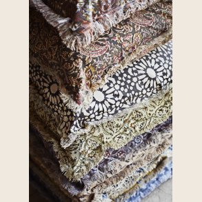 Bomuldspude med frynser