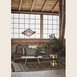 Kelimtppe i grn/gule farver