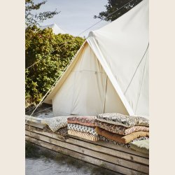 Siddehynde med bindeb�nd, 45x45 cm