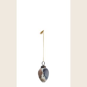 P�ske�g i materet glas, bl�/brun