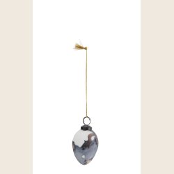 P�ske�g i materet glas, bl�/brun