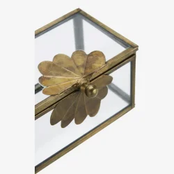 Smykkeskrin med messing blad