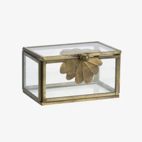 Smykkeskrin med messing blad