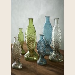 Fiskevaser i blt glas